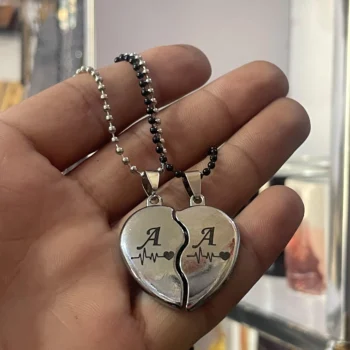 Broken heart necklace