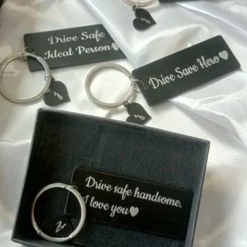 Black Metal Keychain