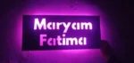 Customize name wall frame