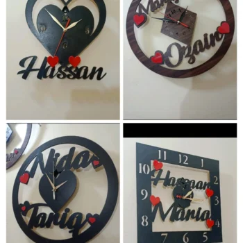 Customized Wooden Wall Clocks