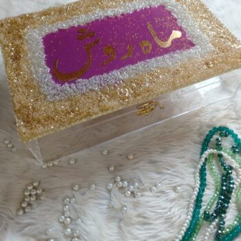 acrylic Quran box resin art gift box customize product