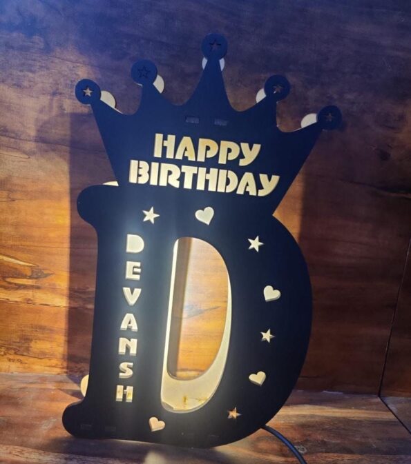 wooden alphabet led customized product |heartbeatcustomization