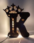 wooden alphabet led customized product |heartbeatcustomization