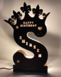 customized wooden alphabet led gift item
