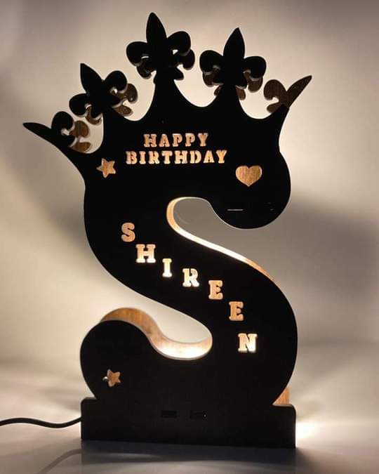 wooden alphabet led |customized product |heartbeatcustomization customized wooden alphabet led gift item